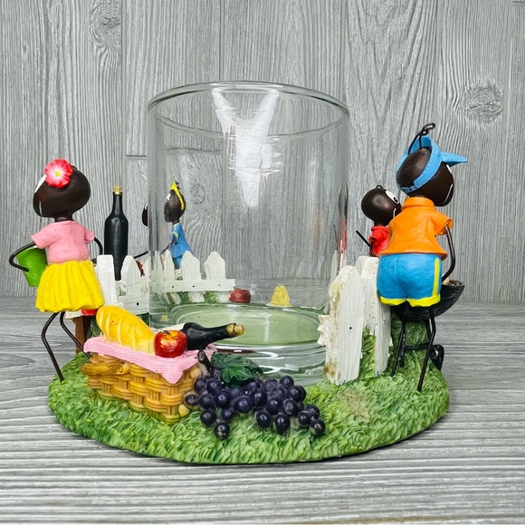 Yankee Candle Picnic Ants Jar Candle Holder spring summer decoration rare - Picture 4 of 13